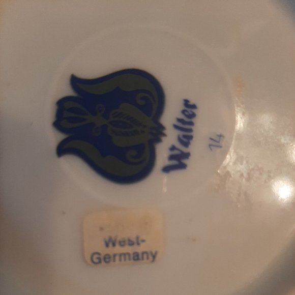 1966 Joan Walsh Anglund 4" Plate Coaster Children Seesaw Teeter Totter W Germ - Picture 6 of 6